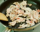 ～簡単～豚こま肉の濃厚ガリバタ丼！作り方2写真