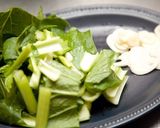 鮮やか⁂エビとアサリとそら豆の和風パスタ作り方4写真