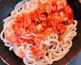明太キムチうどん作り方2写真