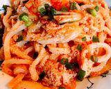 明太キムチうどん作り方4写真