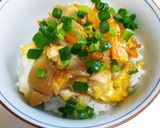 フライパンで簡単に♪人参入り親子丼♪作り方6写真