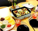 ホットプレートで簡単！うす揚げピザ♡作り方6写真