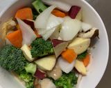 お一人様梅トマト味根菜たっぷり野菜炒め作り方14写真