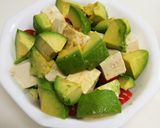 簡単！美味しいアボカドと豆腐の野菜サラダ作り方4写真