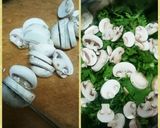 春菊&マッシュルームサラダ作り方3写真