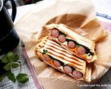 スクランブルエッグとベーコンのサンド作り方8写真