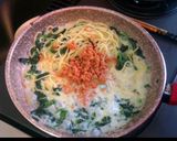 いちいち茹でない鮭と法蓮草クリームパスタ作り方9写真