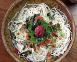 紅白梅そうめん作り方3写真