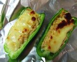 お弁当に簡単おかず❤ツナマヨピーマン焼き作り方2写真