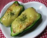 お弁当に簡単おかず❤ツナマヨピーマン焼き作り方3写真