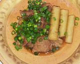 牛すじ肉と新牛蒡の煮込み作り方7写真