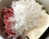 棒寒天つなぎで豆腐と挽肉煮込みハンバーグ作り方2写真