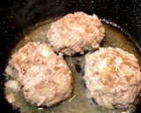 棒寒天つなぎで豆腐と挽肉煮込みハンバーグ作り方4写真