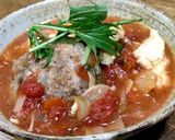 棒寒天つなぎで豆腐と挽肉煮込みハンバーグ作り方7写真