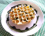 健活♪ミルクワッフル☆抹茶ソースで作り方6写真