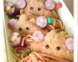 ♪お弁当♪(キャラ弁)チンしてくま作り方2写真