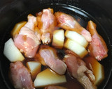 炊飯器で簡単！手羽元と大根の甘辛煮作り方2写真