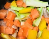 鶏肉と緑黄色野菜のあんかけ温サラダ作り方2写真
