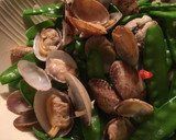 スープ旨っ！アサリと絹さやの酒蒸し作り方7写真