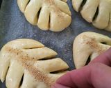 抹茶あんで…木の葉のパン☆作り方7写真