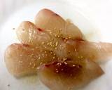 真鯛のゴマ風味の昆布茶〆カルパッチョ作り方1写真