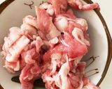ブロッコリーと豚こま春雨のごま味噌炒め作り方1写真
