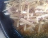 たけのこと豚バラ肉のきんぴら作り方2写真