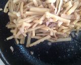 たけのこと豚バラ肉のきんぴら作り方3写真