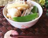 おだしとしょうが香る♡たけのこご飯作り方9写真