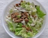 糖質ダイエットにも！豚こま肉サラダ作り方4写真