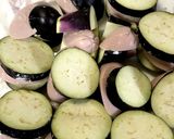 なすのフィッシュソーセージ挟み焼き作り方2写真
