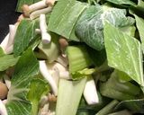 鶏胸青梗菜しめじオイスターソース炒め作り方8写真