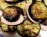 なすのフィッシュソーセージ挟み焼き作り方4写真