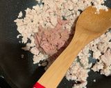 鶏ひき肉とツナのそぼろ作り方3写真