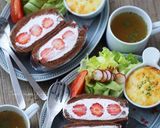 ジャム入ホイップクリーム♡フルーツサンド作り方15写真