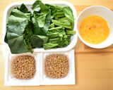 ほうれん草と納豆の卵炒め作り方1写真
