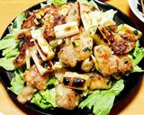 後引く旨さ☆鶏肉と長葱の塩麹レモン絡め作り方11写真
