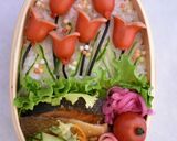 初心者向けチューリップキャラ弁作り方1写真