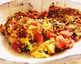 納豆トマトバジルのオムレツ風作り方7写真