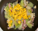 きのことレタスの炒め物作り方5写真
