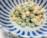 うすいえんどう豆と大豆のマヨわさび和え♪作り方5写真