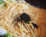 白菜と海苔の佃煮の和風パスタ作り方4写真