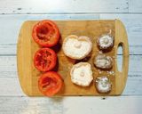 トマトと椎茸の大豆肉団子詰め作り方3写真