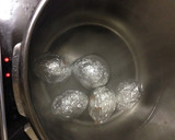恐竜の卵の化石のような茹で卵作り方6写真