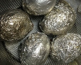 恐竜の卵の化石のような茹で卵作り方7写真