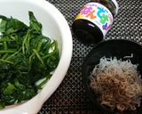 簡単【ほうれん草としらすの海苔つく和え】作り方3写真
