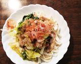 ☆春キャベツと茸の和風掛けうどん★作り方7写真
