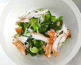 レンジ☆青梗菜とカニカマの胡麻マヨサラダ作り方3写真