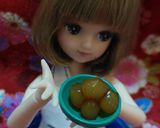リカちゃんサイズ♡山形風玉こんにゃくꕤ*作り方6写真