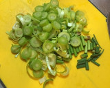 農家の食卓〜若にんにくの茎炒め卵とじ〜作り方2写真